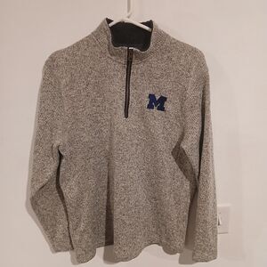 Unbranded Men's Grey and Navy Sweatshirt